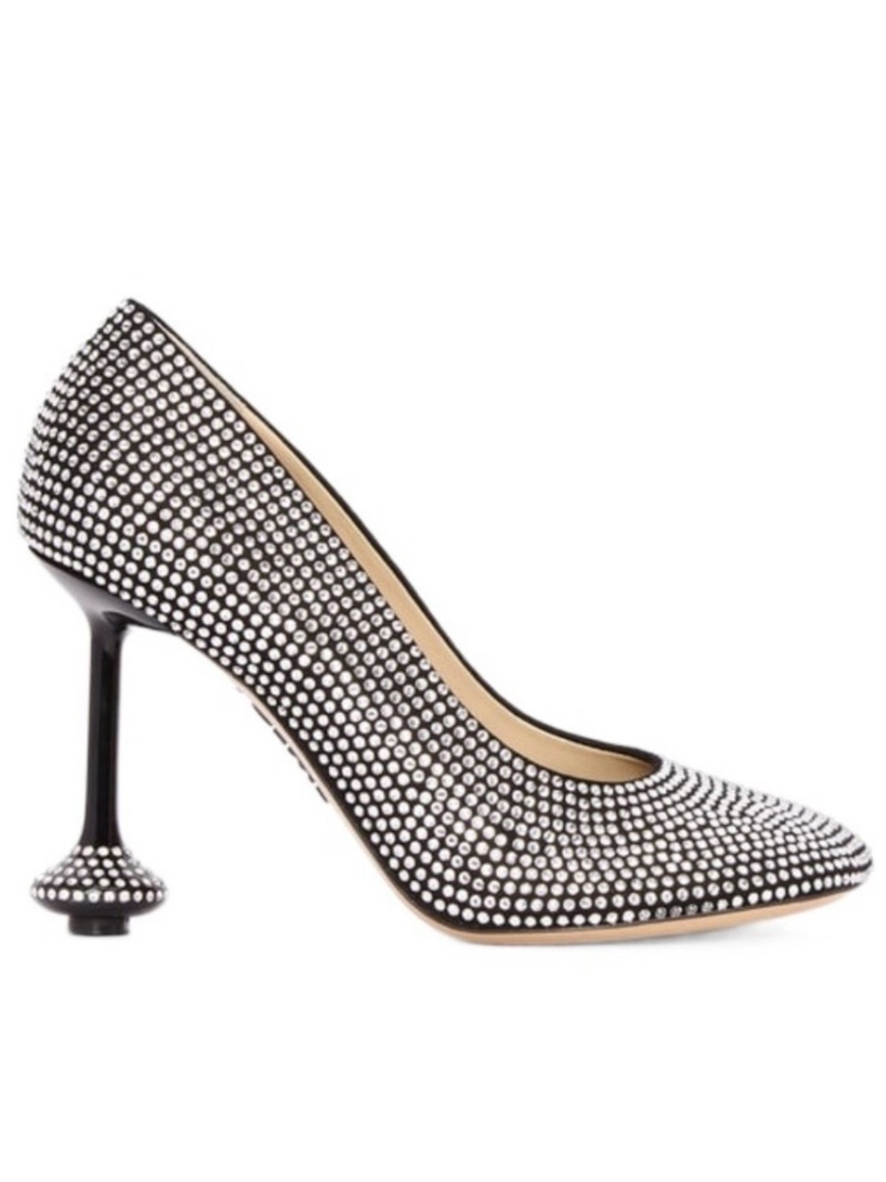 LOEWE Toy Rhinestone Crystal and Suede Pumps BNIB NEW - 36